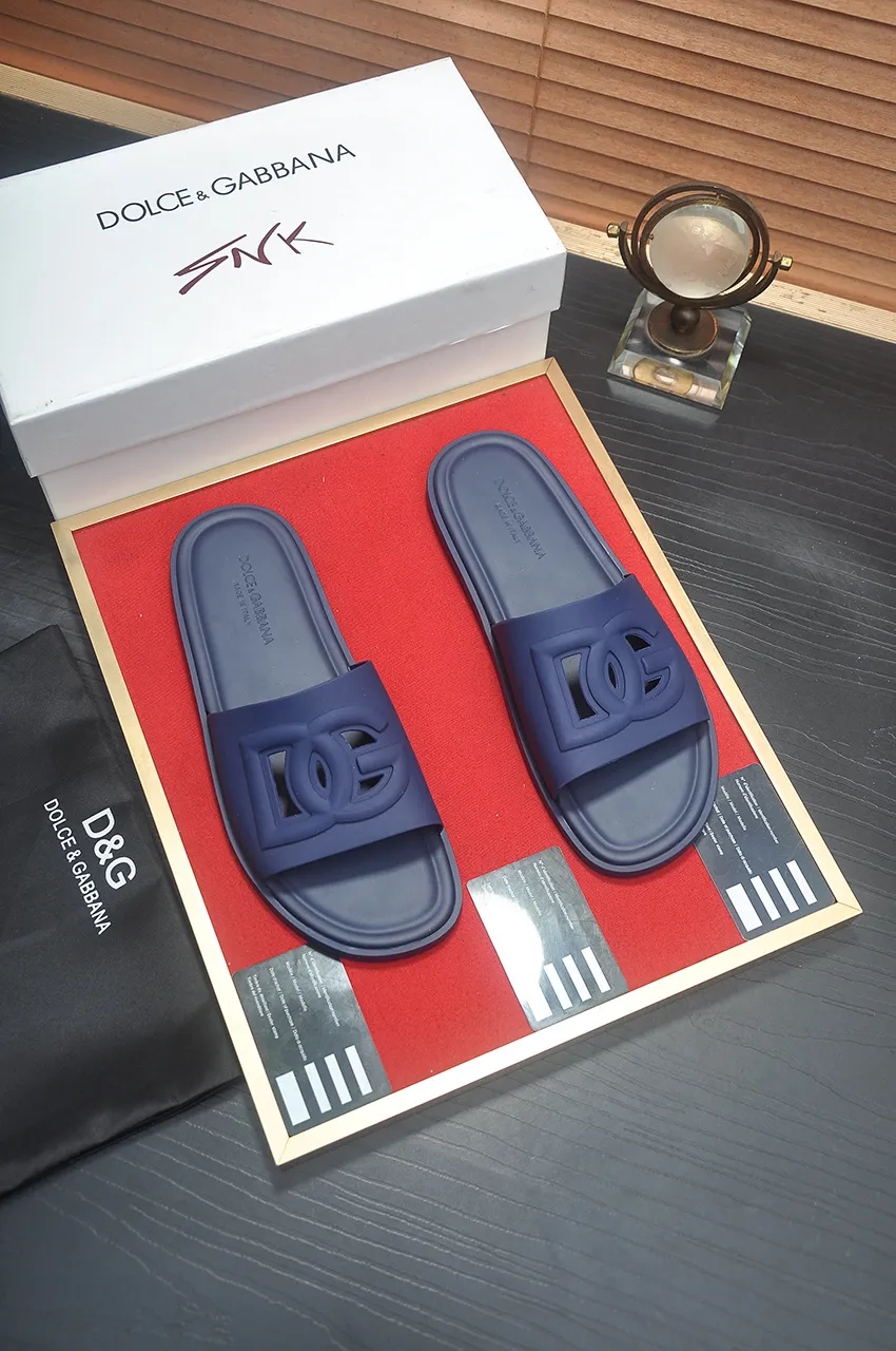 Men's shoes 💰280 [D&G] High-end quality Product trademark: DG "Dolce & Gabban*" slippers, Product material: Imported cowhide upper, original air cushion outsole, regular size: 38-45